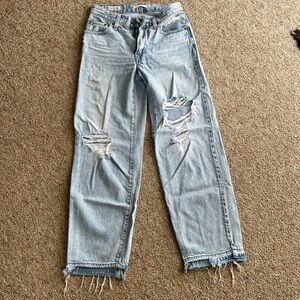 Levi’s distressed baggy dad jeans